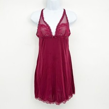 Victorias Secret VS Womens Y2K Valentines Day Coquette Lace Trim Slip Dress M
