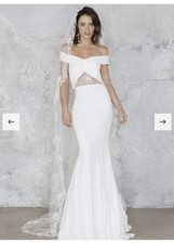 Rime Arodaky Coppelia white wedding dress, size 8. Originally 4600