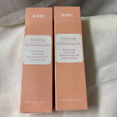 Lot Of 2 Koec Purifying Exfoliating Gel 50g 1.76 Oz 50g Exp March 08 2030