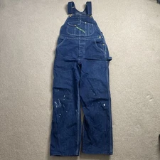 Key Imperial Aristocrat Men's Blue Denim Bib Overalls Fits 32x28Carpenter