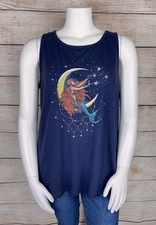 Torrid 3 Womens Navy Blue Celestial Moon Mermaid Tank Top Torrid 3 Womens Navy Blue Celestial Moon Mermaid Tank Top
