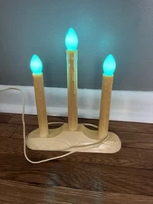 Vintage NOMA 3 Light Candolier Christmas Holiday Window Light W/ Extra C7 Bulbs