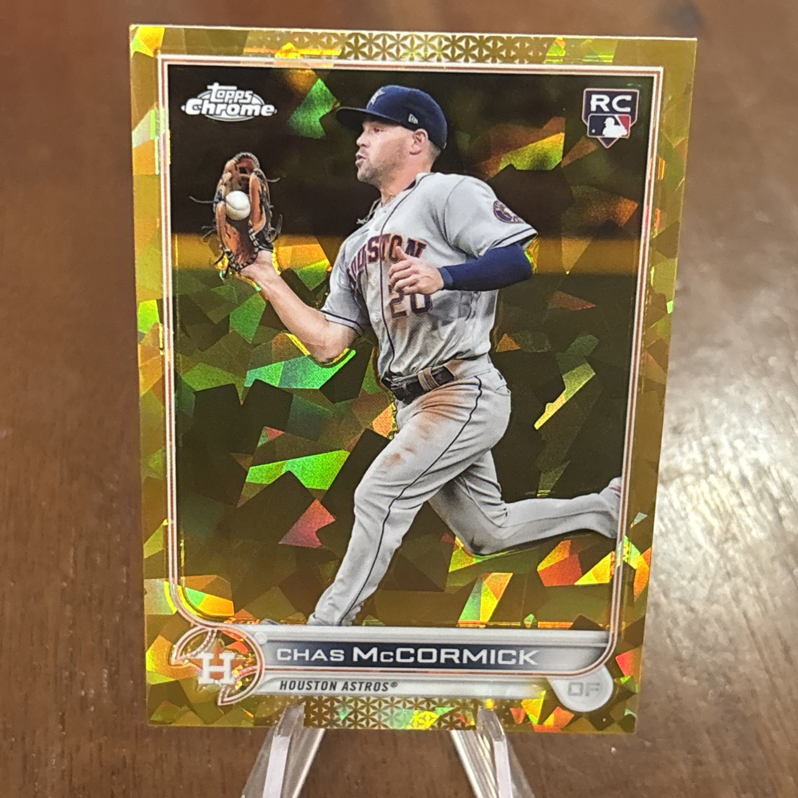 Chas McCormick 2022 Topps Chrome Sapphire Gold #9/50 #135 RC Rookie ASTROS