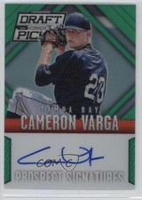 2014 Panini Prizm Perennial Draft Picks Green 14/35 Cameron Varga #60 Auto i7q