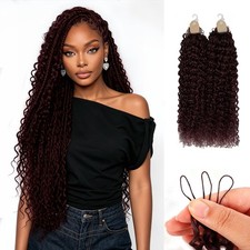 Miracle Knots Human Crochet Hair for Black 16 Inch Water Wave Bundles Human H...