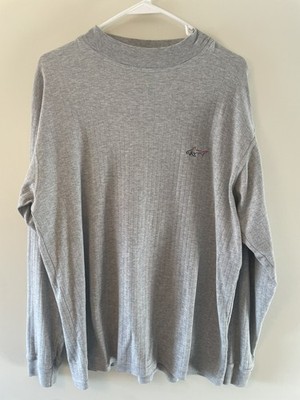 Greg Norman Collection Gray Graphic Long Sleeve Mock Neck Tee Men s Large