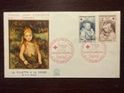 FRANCE FDC COVER 1965 YEAR RED CROSS  HEALTH MEDICINE STAMPS