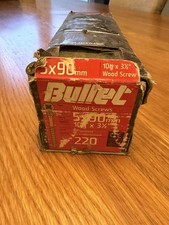 Bullet Wood Screws 5 X 90mm Self Countersunk Approximately 190 In Box￼