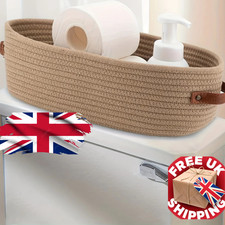 Oval Woven Bathroom Storage Basket