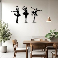 Flamenco Dancers Silhouette Set of 3 Metal Wall Art Spanish Dance Decor