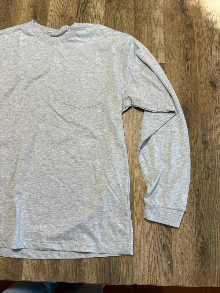 KEY Shirt, Men's Size Medium, Gray, Long Sleeve Shirt, Crew Neck - Image 4 of 4