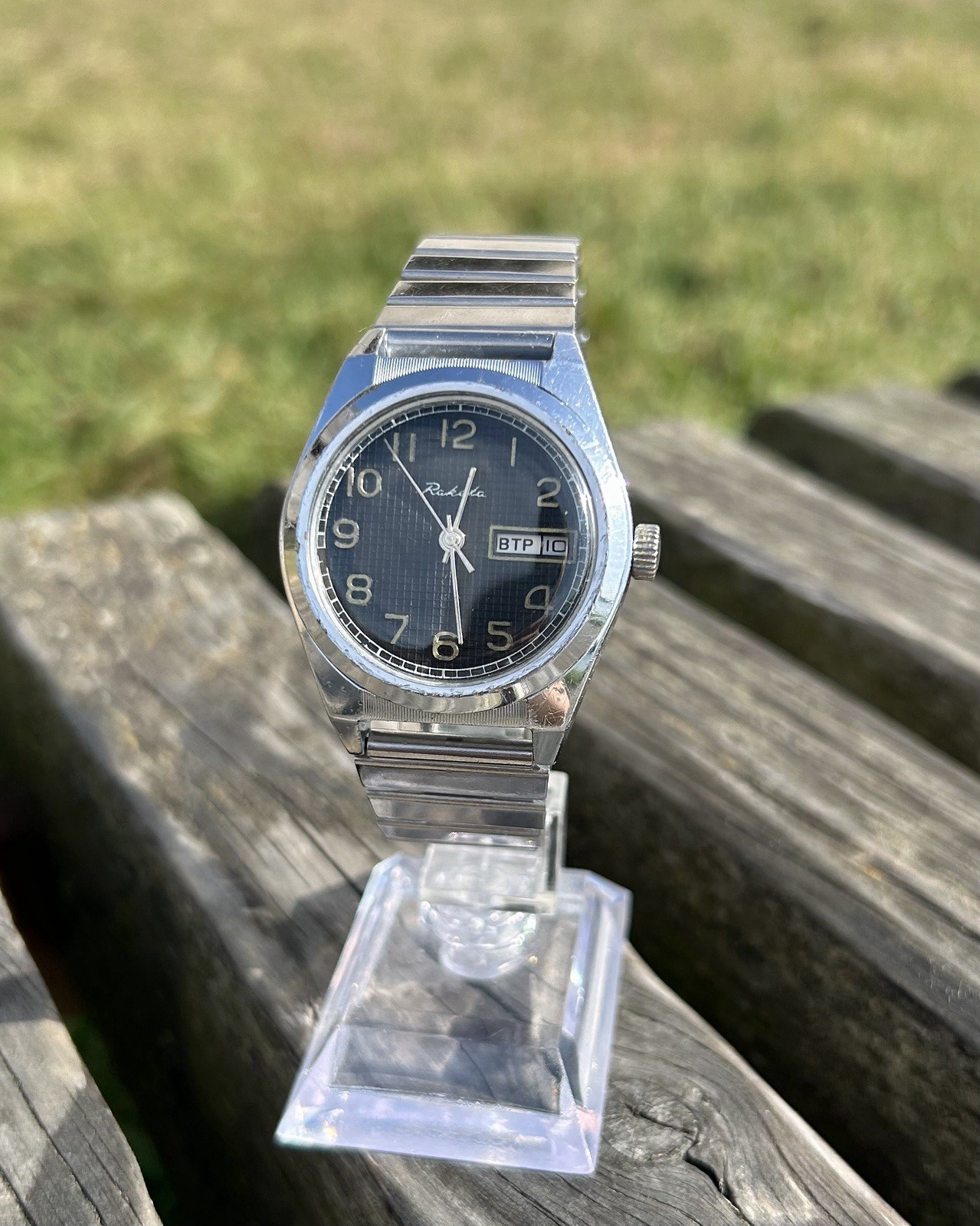 Vintage Soviet Collectible Raketa Export Watch Mechanical Wristwatch USSR 1980s