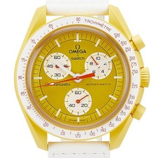 OMEGA x Swatch Mission to the Sun Watches S033J100 Quartz gold dial  Used  