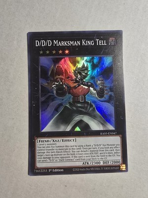 D/D/D Marksman King Tell RA05-EN047 - Super Rare - 1st Ed 
