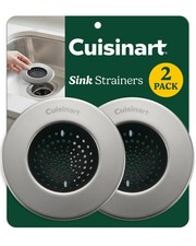 Cuisinart Sink Strainers- 2 Pack Kitchen Sink Drain Strainer & Food Catcher w...