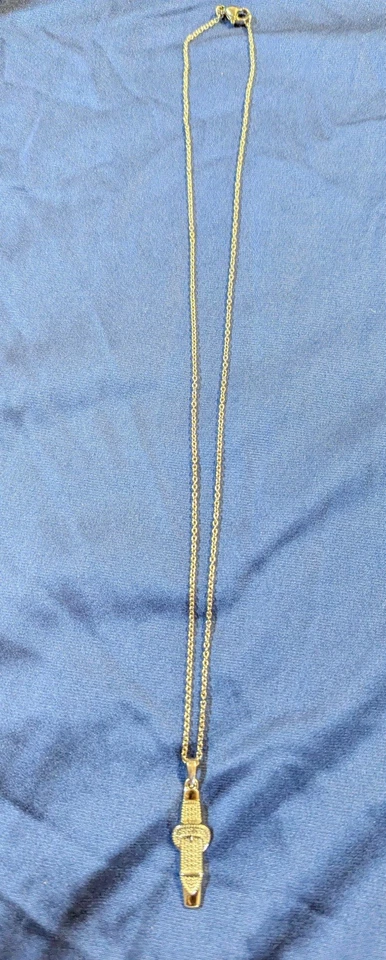 Diamond Accent Pendant in Platinum Bond/Stainless Steel Necklace (20 Inches)#18 - Image 2 of 2