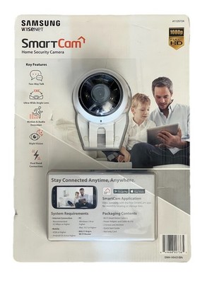 Samsung SNH-V6431BN Home SmartCam Full HD Wifi 1080p IP Cam w/microSD Slot - NEW