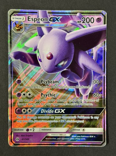 Pokemon Espeon GX 61/149 Sun & Moon Base Set Ultra Rare Holo MP