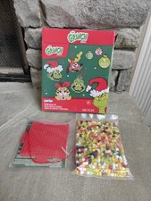Read The Grinch 4 Ornaments Fused Bead Kit Cindy Lou, Max Dr. Seuss 1007 Pieces