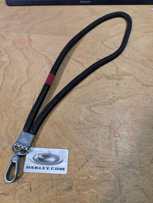 Vintage Oakley Rope Lanyard In Black - Super Rare X-Metal