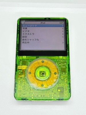iPod Classic 256GB 2000mAhカスタム Apple iPod Classic 5th Gen 256GB Clear Green Custom iPod Video