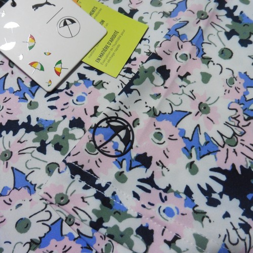PUMA ARNOLD PALMER Herren M MEDIUM POLOSHIRT FLORAL WHITE GLOW DEEP NAVY GOLF AP - Bild 6 von 8