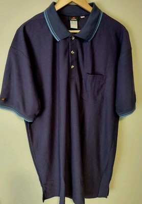 Aramark Men's Polo Shirt Size 1XL Navy Blue Work Shirt Polo Employee Uniform