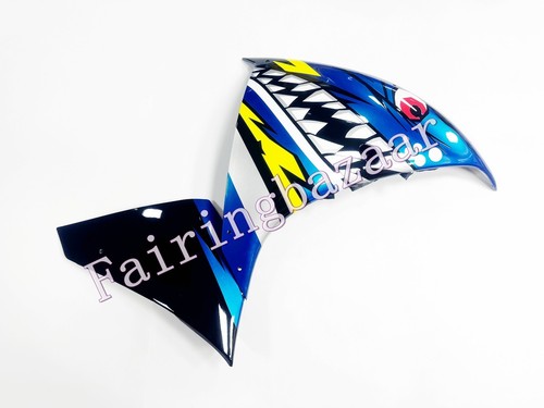 Fit for YZF R1 2012-2014 Blue Black Yellow Shark ABS Injection Fairing Kit - Picture 4 of 6