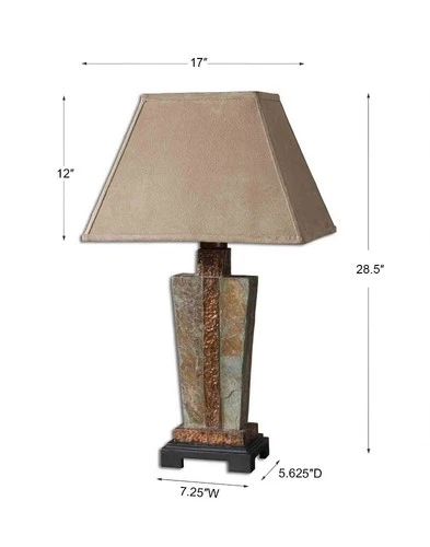 Slate Accent - Table Lamp Lamps Uttermost 26322-1 - Picture 5 of 7