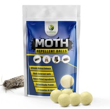 Moth Repellent 5 Balls Pack Super Strength Lavender, Cedarwood, Peppermint,Cloth