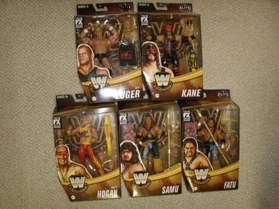 WWE LEGENDS ELITE FIGURE LOT KANE UNDERTAKER HOGAN ANDRE THE GIANT RHODES MUTA