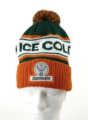 Jägermeister Bommelmütze Ice Cold Winter Pudelmütze Beanie Après-Ski 9534
