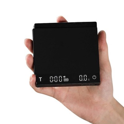 MHW-3BOMBER Mini Kaffewaage mit Timer, Wiederaufladbare Espresso Waage mit