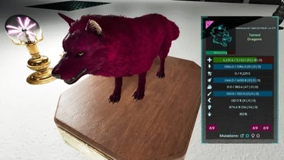  ARK Survival Ascended OFFICIAL PVE - PAIR ADULT DINOS PINK TOP STATS
