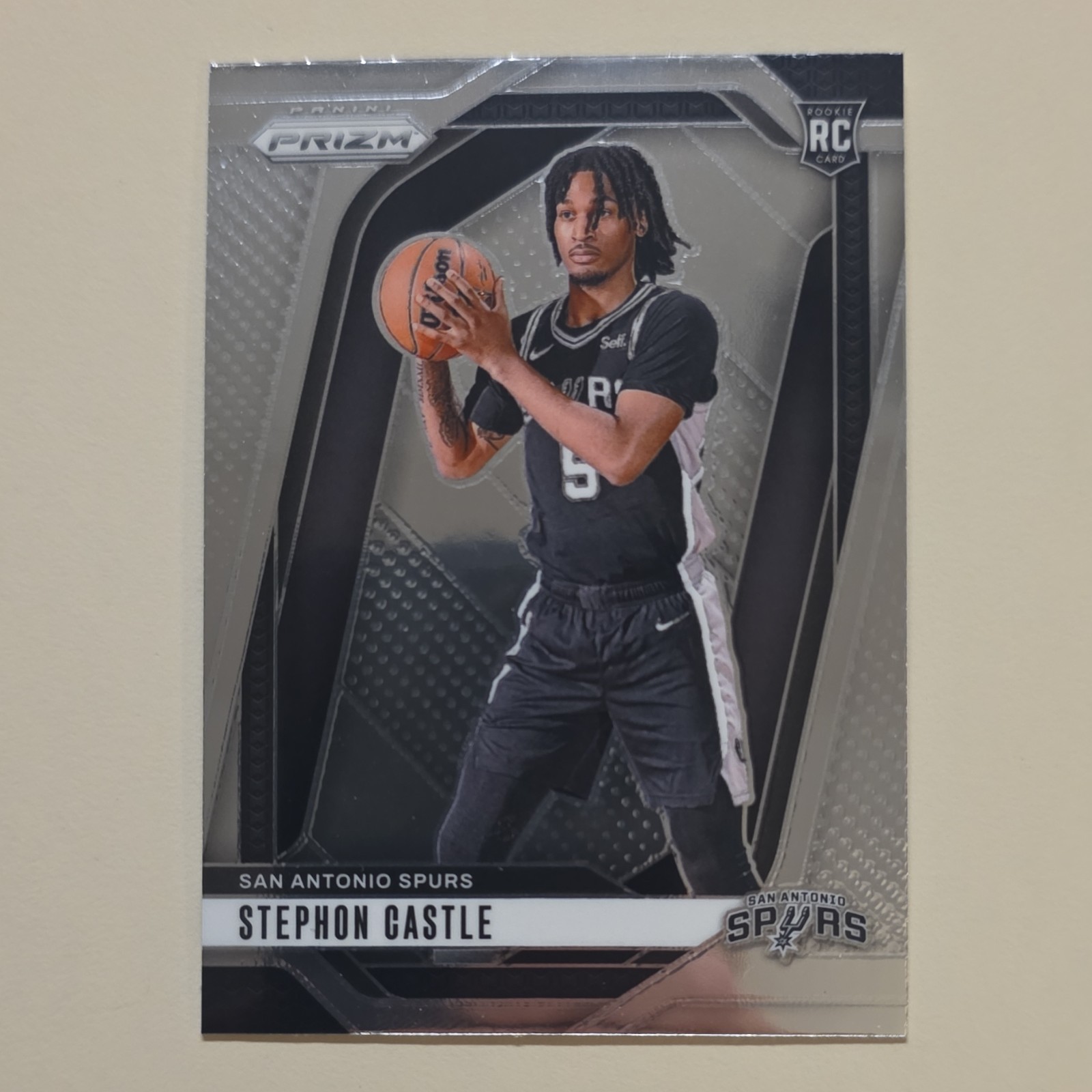 Panini 2024-25 Prizm Stephon Castle Rookie #234 San Antonio Spurs