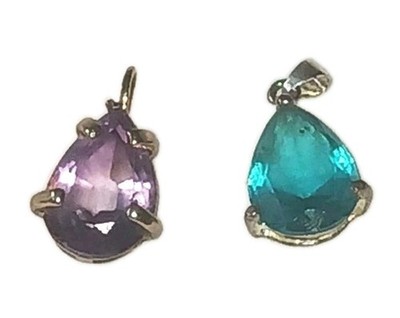 Natural Amethyst Pendant w Replacement SS 925 Frame