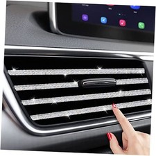 Bling Car Vent Outlet Trim - 10Pcs Rhinestone Car Air Conditioner Multicolor