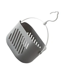Plastic Storage Basket with Hook Hanging Shower Kitchen Hanging Organizer