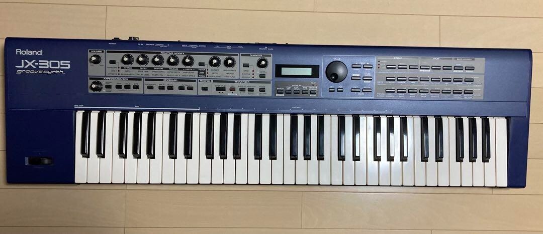 Roland JX-305 Synthesizer Groove Performance Keyboard Synth Black