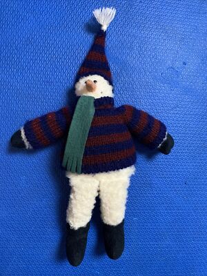 CHEERS Gund Snowman Stuffed Home Decor Shelf Sitter Seasonal Christmas Holiday