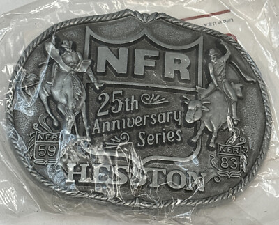 Hesston National Finals Rodeo Belt Buckle 1983