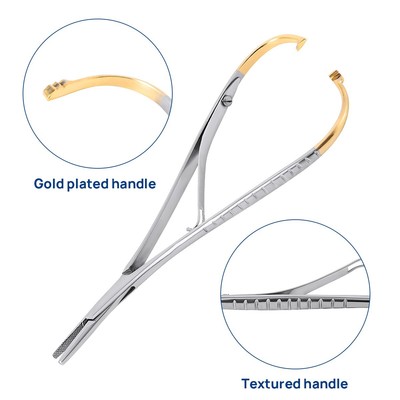 AZ Dental Orthodontic Elastic Placement Ligature Tie Holder Stainless Steel 14cm