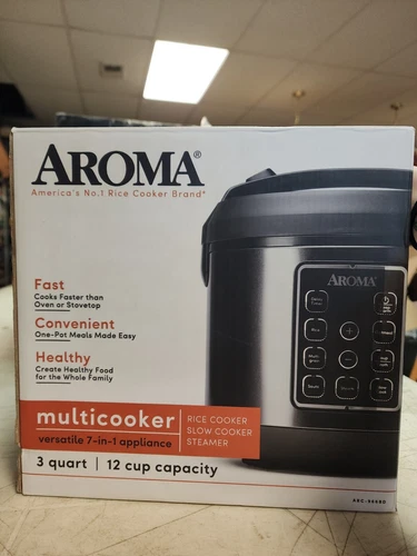 AROMA 12 Cup RICE COOKER multicooker NEW OPEN BOX