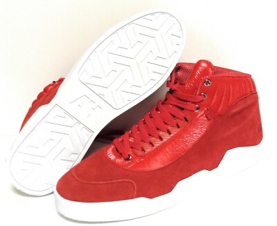 Mens AH Android Homme Propulsion Red Suede AHB-M121100-DM Sneakers Shoes