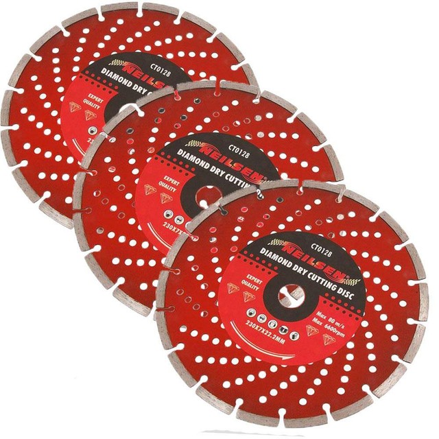 230mm 9 Inch Stone Cuting Discs - Concrete Slabs Angle Grinder 3mm