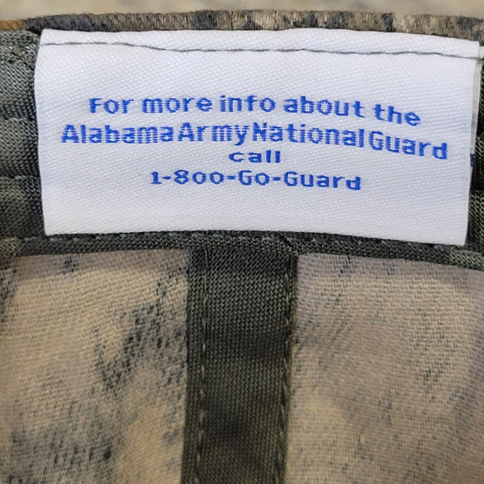 Alabama National Guard Camo Hat Since 1636 Military Baseball Cap