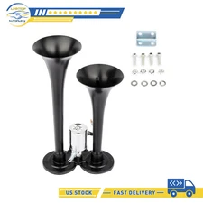 120DB 12V/24V Dual Trumpets Truck Car SUV Train Horn for Car Truck new