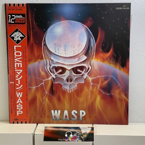 W.A.S.P. – "L.O.V.E. Machine" w/OBI Japan Capitol Records – S14-105 EX+/EX+ - Picture 1 of 15