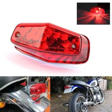 12V Lucas Style Rear Brake Stop Taillight For Harley Chopper Bobber Cafe Racer