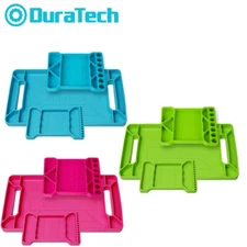 DuraTech Flexible Tool Tray Silicone Tool Holder Organizer 3Pack Blue/Pink/Green